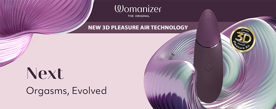 Womanizer Next 3D Pleasure Air Clitoral Stimulator With Climax Control -  Black