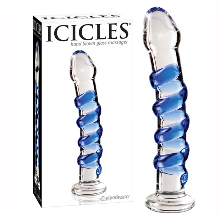 Стеклянный анальный фаллоимитатор Glas Calisto Clear Glass Dildo, бесцветный, до 18 см GLAS-78 - Glas - Анальные стимуляторы - Купить