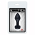 Picture of DIAMOND BUTT PLUG ALUMINIUM  83MM X 30MM BLACK