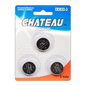 Picture of BATTERY CR2032 3PK LITHIUM 3 VOLT