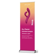 Picture of Nova 2 Rollup Banner Fuchsia - French