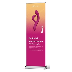 Picture of Nova 2 Rollup Banner Fuchsia - French