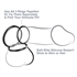 Picture of C-RINGZ SILICONE 3-RING STAMINA SET BLACK